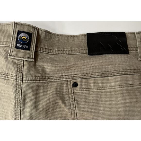 Wrangler Men’s khaki Double Knee Work‎ Pants 42x32 - Picture 5 of 8